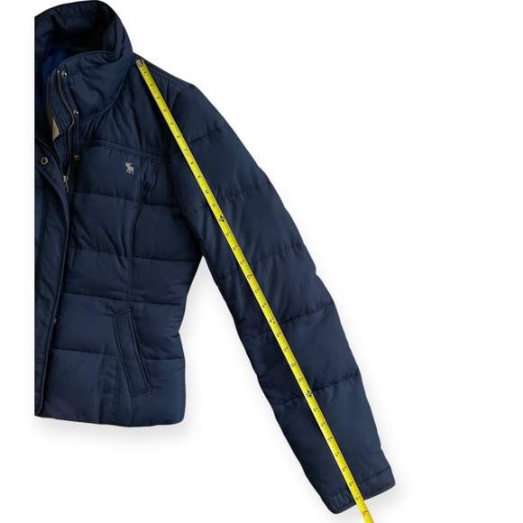 Abercrombie & Fitch Navy Blue Down Puffer Jacket - Picture 7 of 10